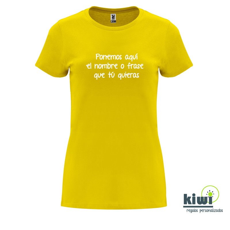 CAMISETA ENTALLADA PERSONALIZADA A UN COLOR