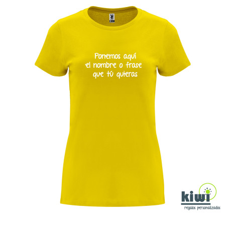 CAMISETA ENTALLADA PERSONALIZADA A UN COLOR