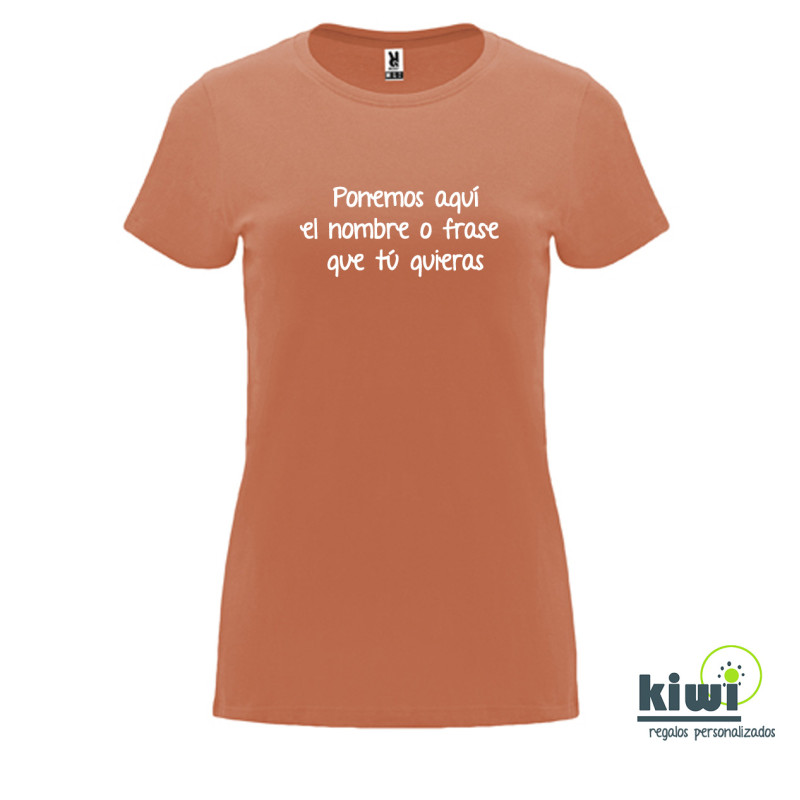 CAMISETA ENTALLADA PERSONALIZADA A UN COLOR