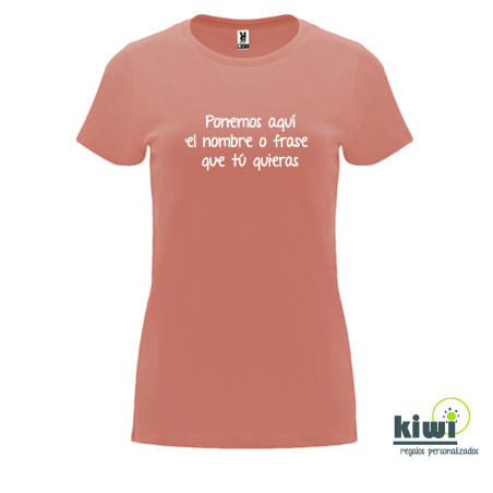 CAMISETA ENTALLADA PERSONALIZADA A UN COLOR