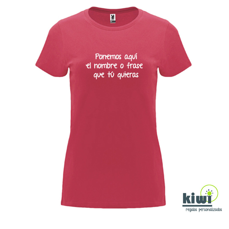 CAMISETA ENTALLADA PERSONALIZADA A UN COLOR