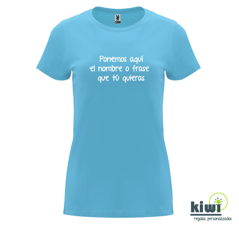 CAMISETA ENTALLADA PERSONALIZADA A UN COLOR