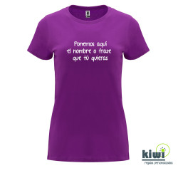 CAMISETA ENTALLADA PERSONALIZADA A UN COLOR
