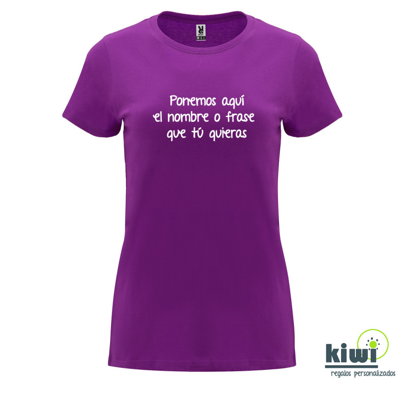 CAMISETA ENTALLADA PERSONALIZADA A UN COLOR