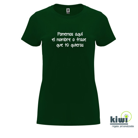 CAMISETA ENTALLADA PERSONALIZADA A UN COLOR