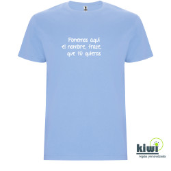 CAMISETA UNISEX PERSONALIZADA A UN COLOR