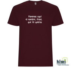 CAMISETA UNISEX PERSONALIZADA A UN COLOR