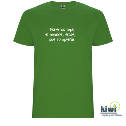 CAMISETA UNISEX PERSONALIZADA A UN COLOR