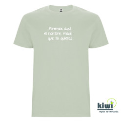 CAMISETA UNISEX PERSONALIZADA A UN COLOR