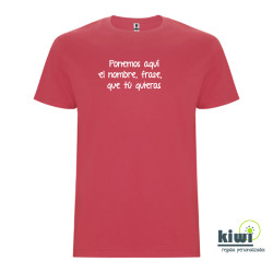 CAMISETA INFANTIL PERSONALIZADA A UN COLOR