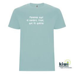 CAMISETA INFANTIL PERSONALIZADA A UN COLOR