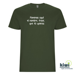 CAMISETA INFANTIL PERSONALIZADA A UN COLOR