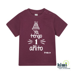 CAMISETA UN AÑITO COLOR