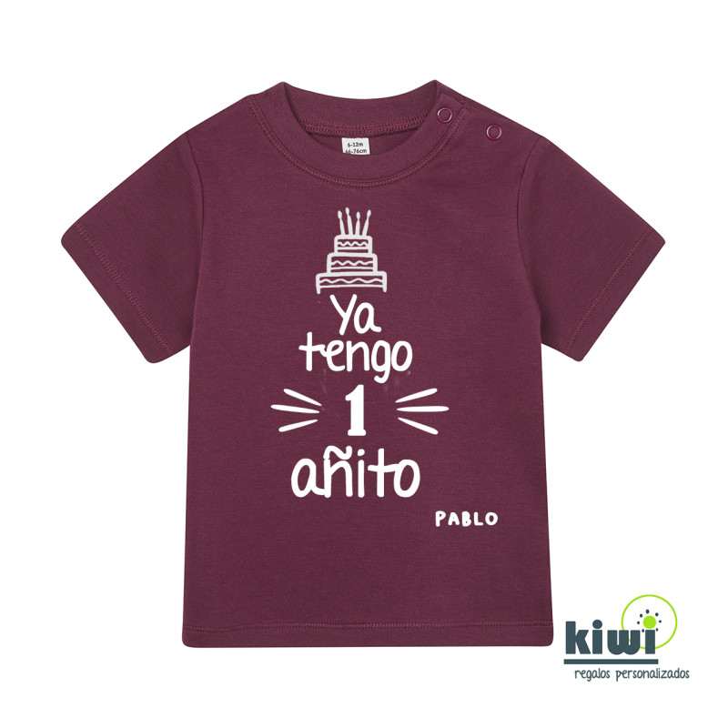 CAMISETA UN AÑITO COLOR