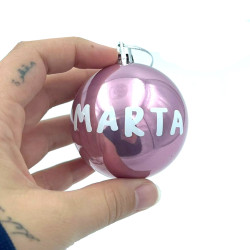 PACK 4 BOLAS DE NAVIDAD PERSONALIZADAS NOMBRE