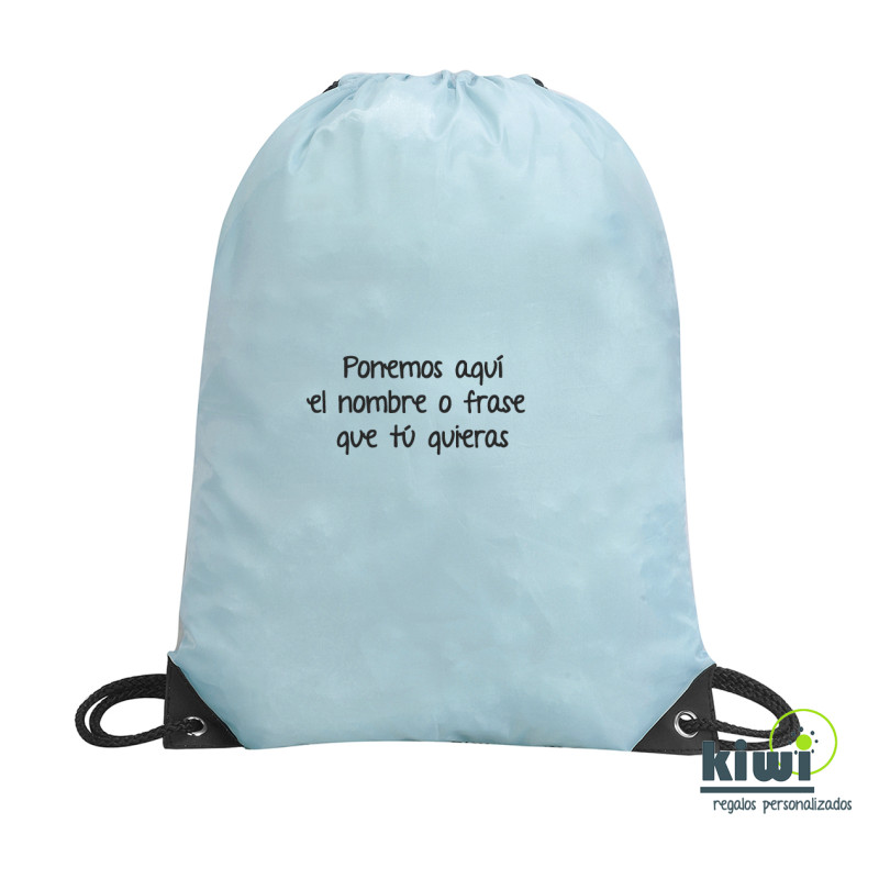 MOCHILA SACO COLOR FRASE