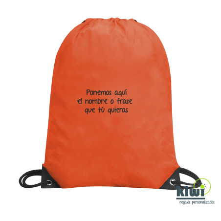 MOCHILA SACO COLOR FRASE