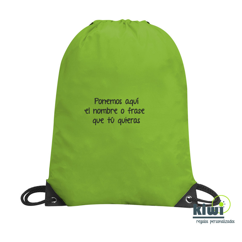 MOCHILA SACO COLOR FRASE