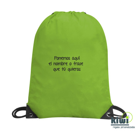 MOCHILA SACO COLOR FRASE