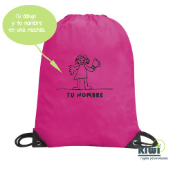 MOCHILA SACO COLOR DIBUJO