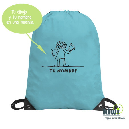 MOCHILA SACO COLOR DIBUJO