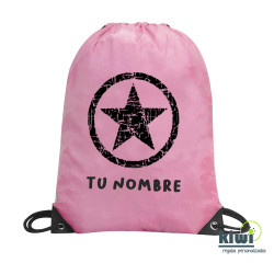 MOCHILA SACO COLOR ESTRELLA
