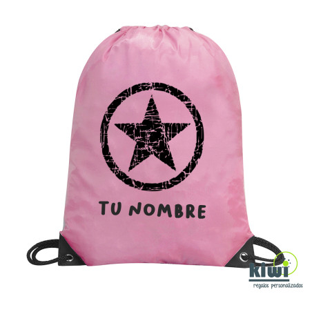 MOCHILA SACO COLOR ESTRELLA