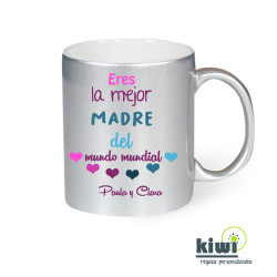TAZA PLATEADA MEJOR MADRE