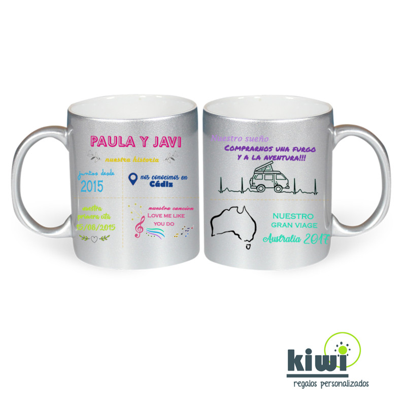 TAZA PLATEADA NUESTRA HISTORIA