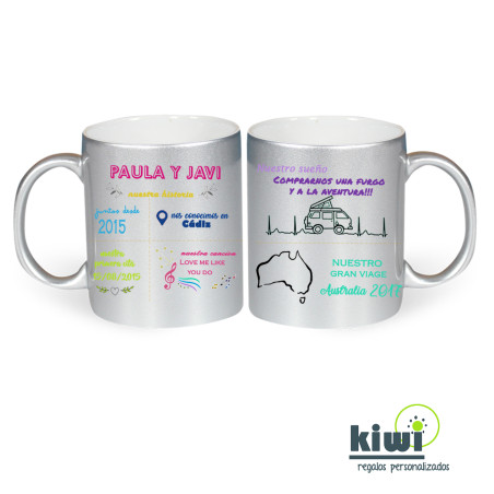 TAZA PLATEADA NUESTRA HISTORIA