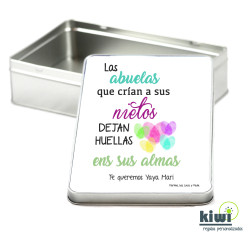 CAJA RECTANGULAR HUELLAS