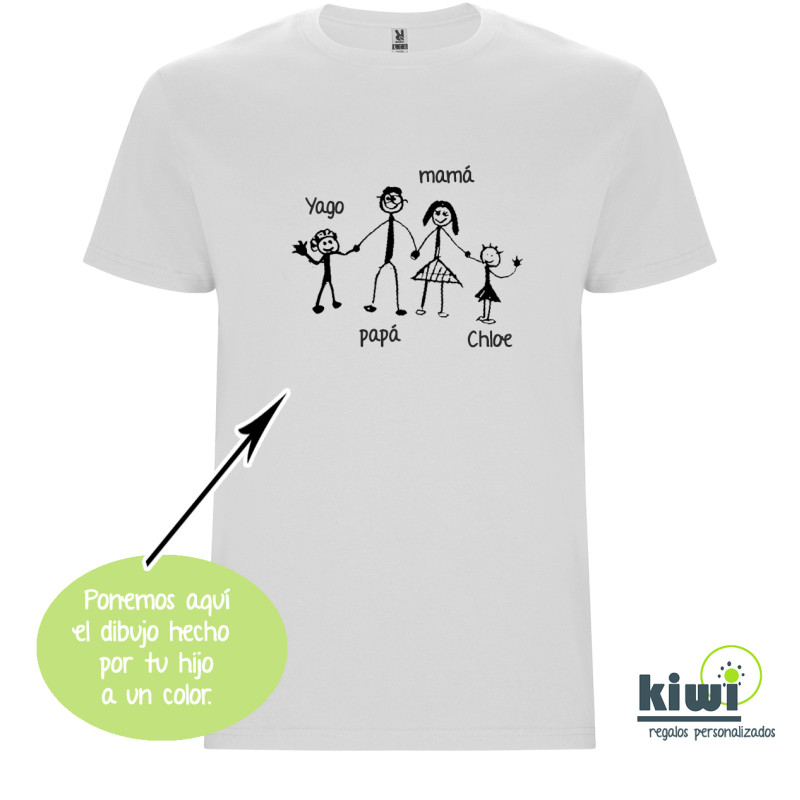 CAMISETA INFANTIL DIBUJO A UN COLOR