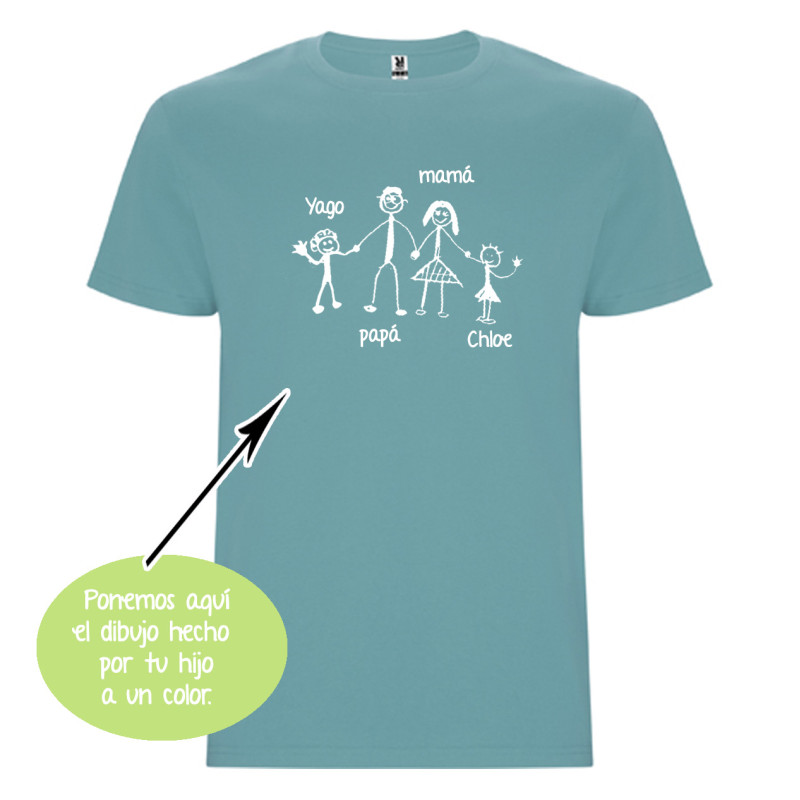 CAMISETA INFANTIL DIBUJO A UN COLOR