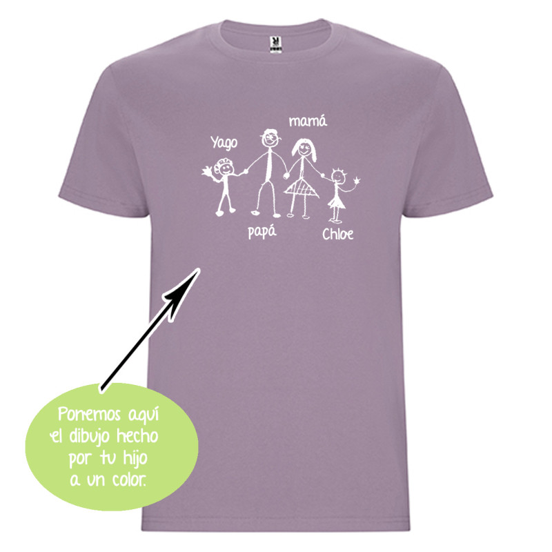 CAMISETA INFANTIL DIBUJO A UN COLOR