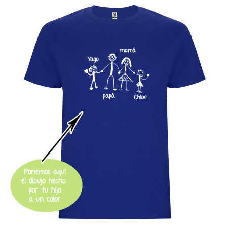 CAMISETA UNISEX DIBUJO A UN COLOR