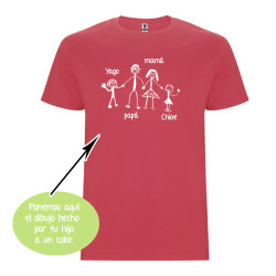 CAMISETA UNISEX DIBUJO A UN COLOR