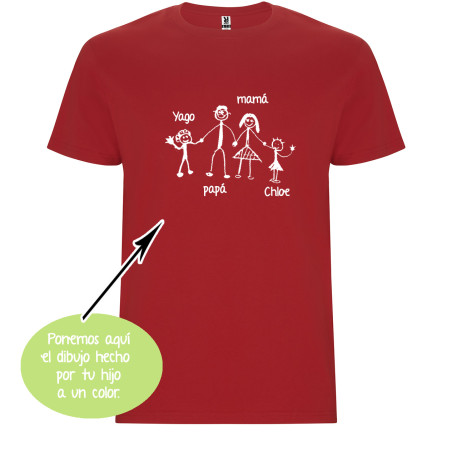 CAMISETA UNISEX DIBUJO A UN COLOR