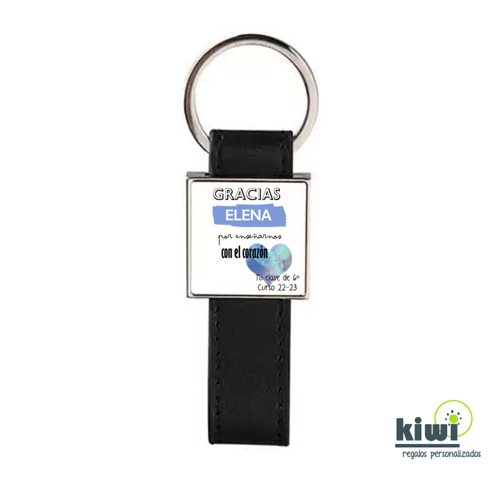 LLAVERO CUADRADO CORAZÓN