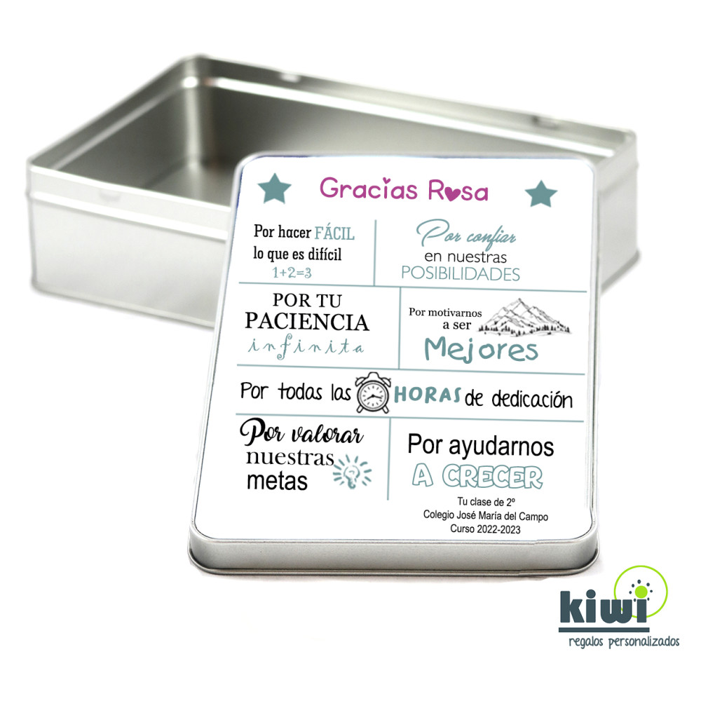 CAJA RECTANGULAR GRACIAS