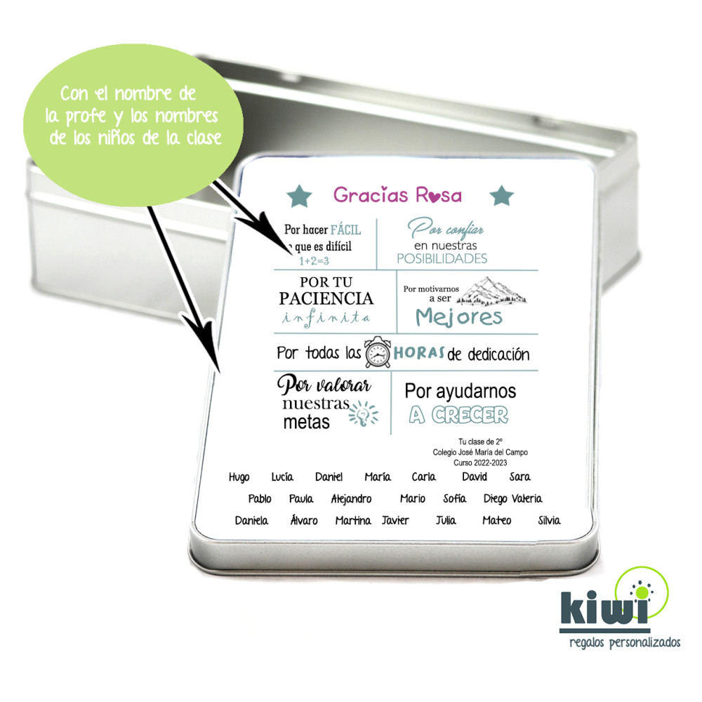 CAJA RECTANGULAR GRACIAS