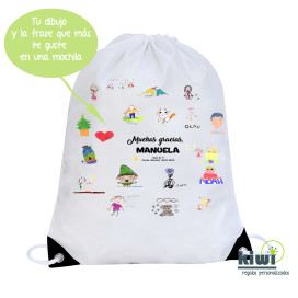 MOCHILA SACO DIBUJOS
