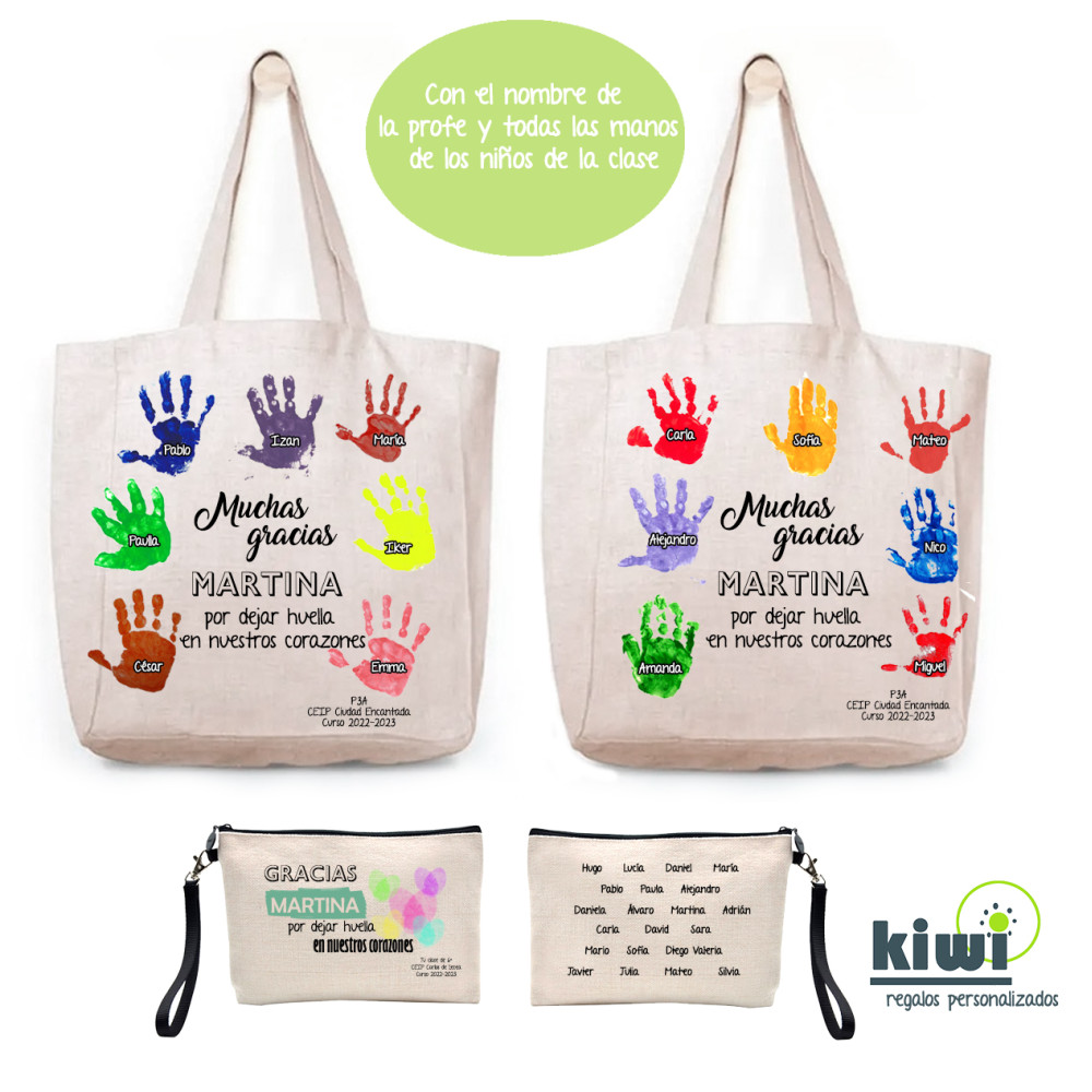 PACK BOLSA DE PLAYA Y NECESER MANOS