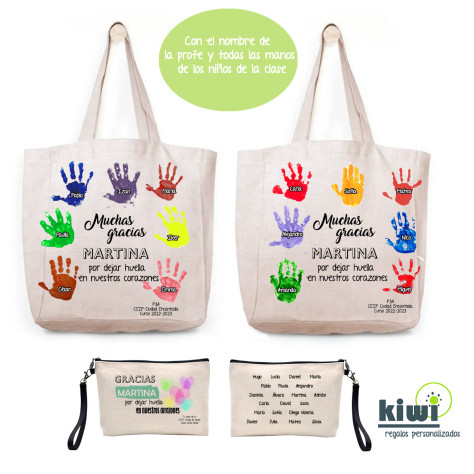 PACK BOLSA DE PLAYA Y NECESER MANOS