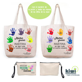 PACK BOLSA DE PLAYA Y NECESER MANOS