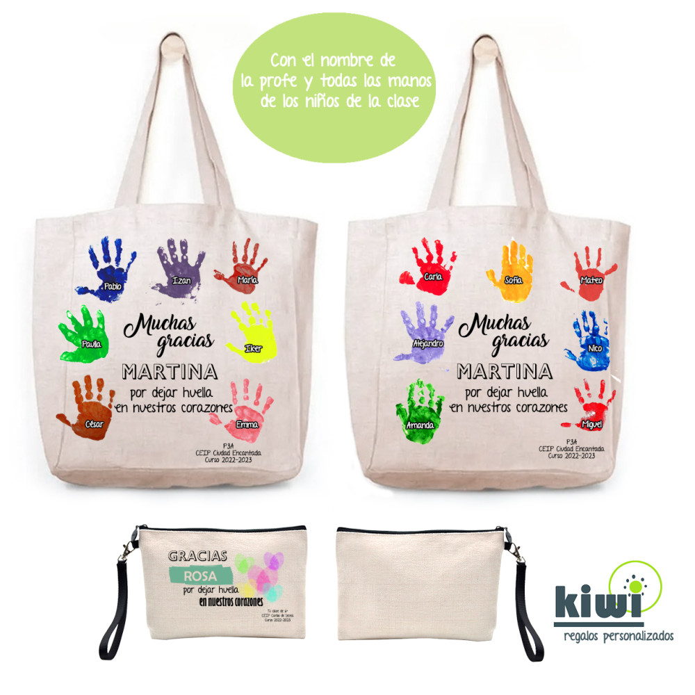 PACK BOLSA DE PLAYA Y NECESER MANOS