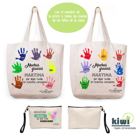 PACK BOLSA DE PLAYA Y NECESER MANOS
