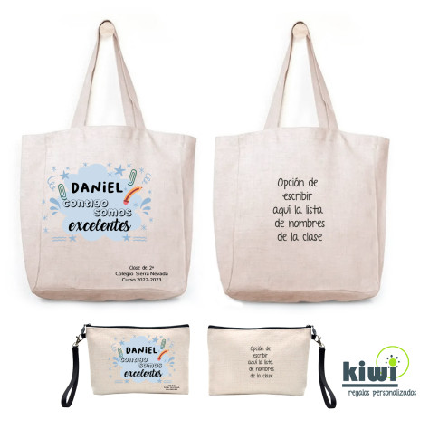 PACK BOLSA DE PLAYA Y NECESER EXCELENTE