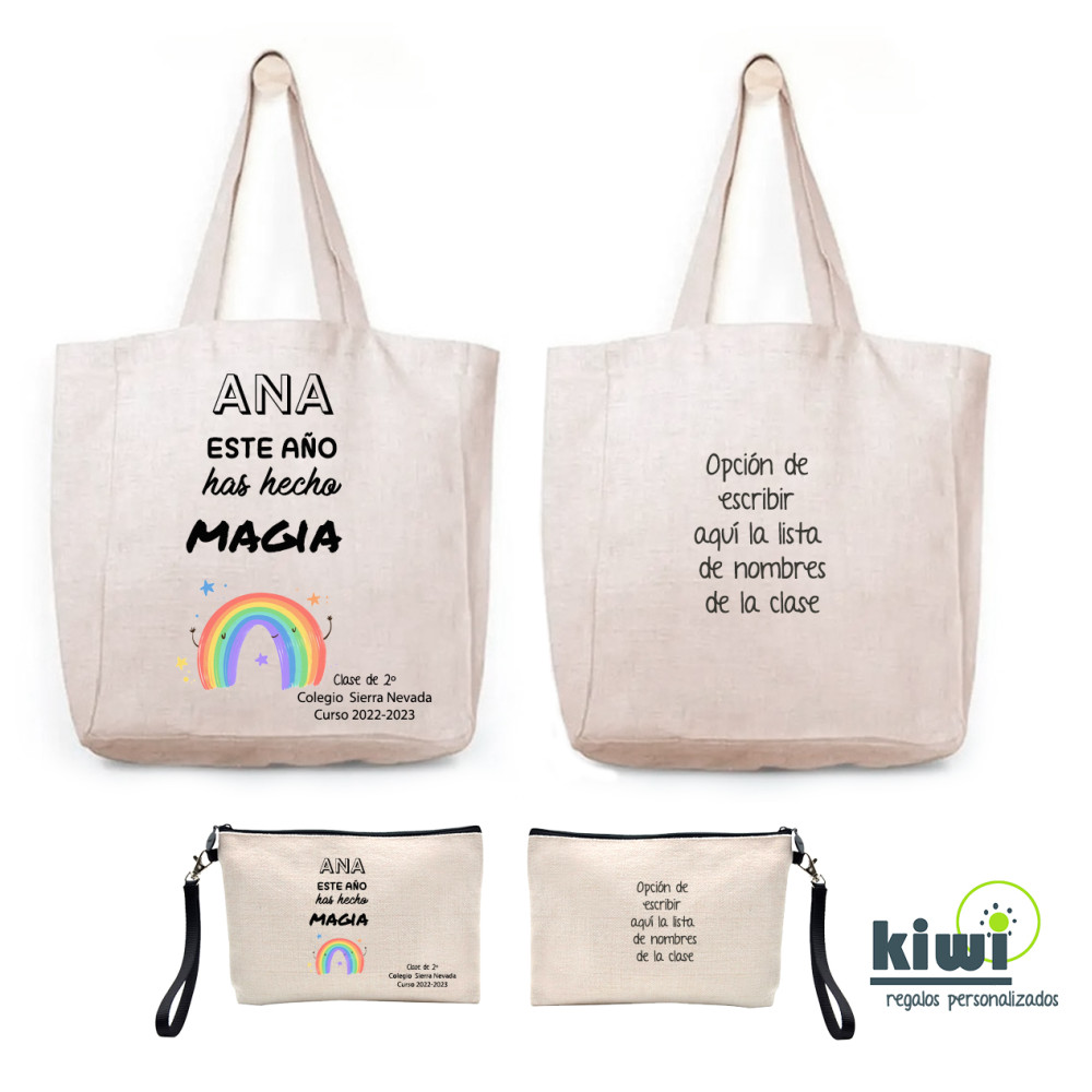 PACK BOLSA DE PLAYA Y NECESER MAGIA