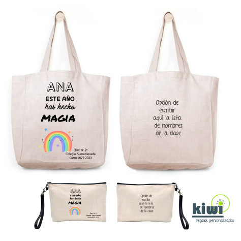 PACK BOLSA DE PLAYA Y NECESER MAGIA
