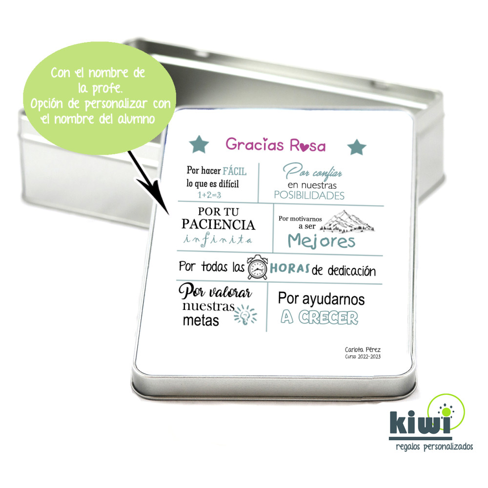 CAJA RECTANGULAR GRACIAS
